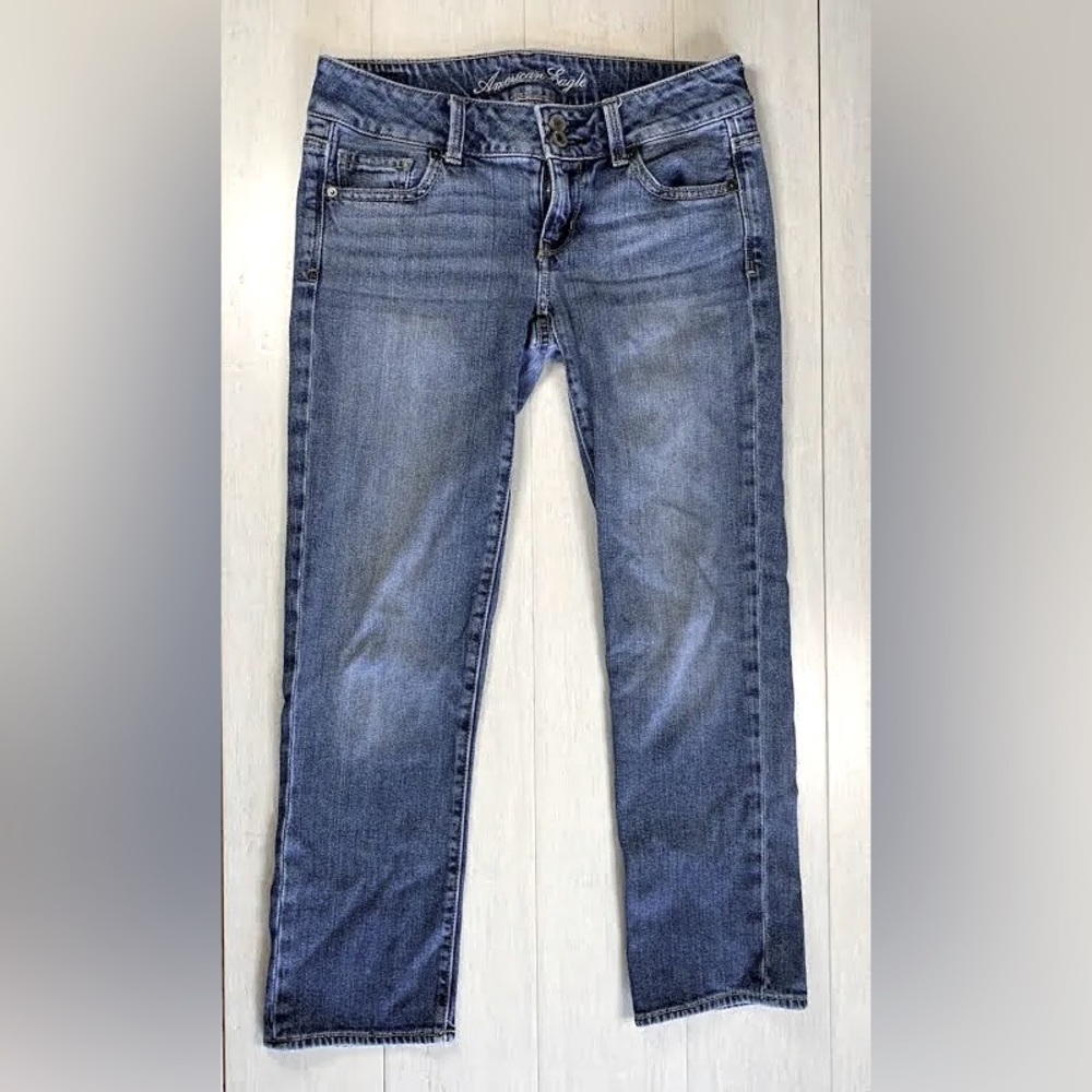 American Eagle Women's Stretch Artist Jeans Blue Size 0 Regular